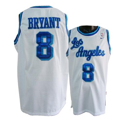 Mens Nike Los Angeles Lakers 8 Kobe Bryant Authentic White ...